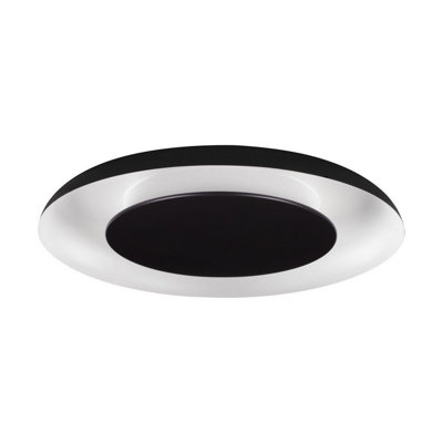 Luminosa Lighting Luminosa Epos 60Cm Flush Ceiling Light Sandy BlackSandy White Triac Dimmable Led 38W 2200Lm 2700-3000-4000K Cct from B&Q