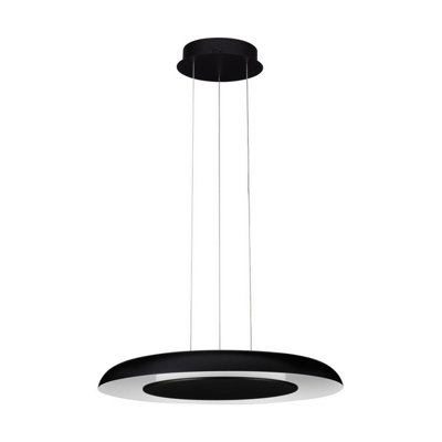 Luminosa Lighting Luminosa Epos 60Cm Dome Pendant Ceiling Light Sandy BlackWhite Triac Dimmable Led 38W 2100Lm 2700-3000-4000K Cct from B&Q
