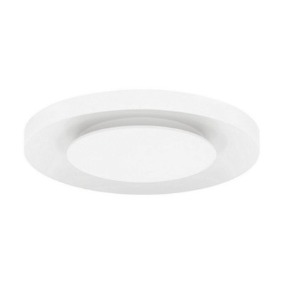 Luminosa Lighting Luminosa Pada 60Cm Integrated Led Semi Flush Ceiling Light Sandy White Triac Dimmable Led 37W 2207Lm 2700-3000-4000K from B&Q