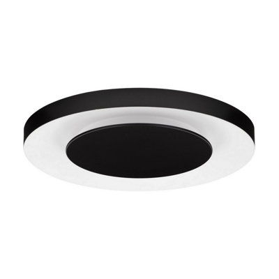 Luminosa Lighting Luminosa Pada 60Cm Integrated Led Semi Flush Ceiling Light Sandy BlackSandy White Triac Dimmable Led 37W 2207Lm 2700-3000-4000K from B&Q