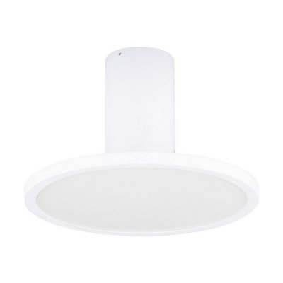 Luminosa Lighting Luminosa Ekei Integrated Led Semi Flush Ceiling Light Sandy White Led 14W 1127Lm 3000K from B&Q