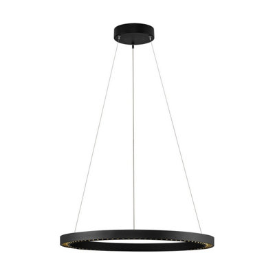 Luminosa Lighting Luminosa Deos 65Cm Integrated Led Pendant Ceiling Light Sandy Black Triac Dimmable Led 27W 2083Lm 3000K from B&Q
