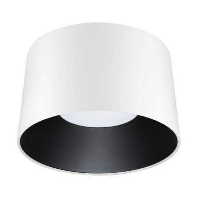 Luminosa Lighting Luminosa Atil Surface Mounted Downlight Sandy WhiteBlack Led 24W 1268Lm 3000K from B&Q