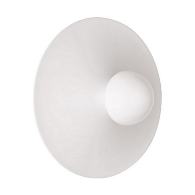 Luminosa Lighting Luminosa Edem 25Cm Wall Lamp Sandy White Led 9W 315Lm 3000K from B&Q