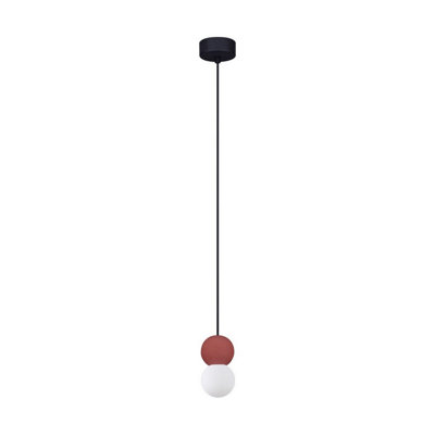 Luminosa Lighting Luminosa Zero Slim Pendant Ceiling Light Red Led G9 1X5W from B&Q