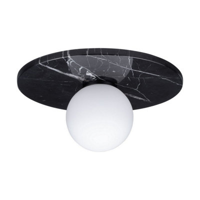Luminosa Lighting Luminosa Idor Globe Ceiling Light OpalBlack Led G9 1X5W from B&Q