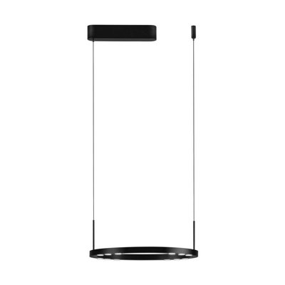 Luminosa Lighting Luminosa Lunette 40Cm Integrated Led Pendant Ceiling Light Sandy Black Triac Dimmable Led 28W 1194Lm 3000K from B&Q