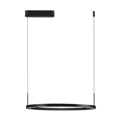 Luminosa Lighting Luminosa Lunette 60Cm Integrated Led Pendant Ceiling Light Sandy Black Triac Dimmable Led 34W 1453Lm 3000K from B&Q