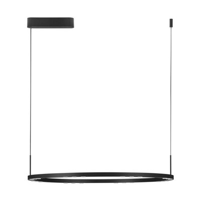 Luminosa Lighting Luminosa Lunette 80Cm Integrated Led Pendant Ceiling Light Sandy Black Triac Dimmable Led 46W 1879Lm 3000K from B&Q