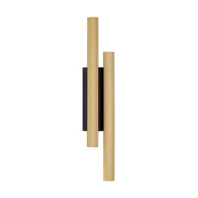 Luminosa Lighting Luminosa Paron Up & Down Wall Lamp Sandy BlackGold Led 15W 715Lm 3000K from B&Q