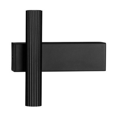 Luminosa Lighting Luminosa Paron Up & Down Wall Lamp Sandy Black Led 6W 326Lm 3000K from B&Q