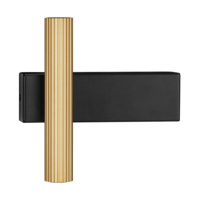 Luminosa Lighting Luminosa Paron Up & Down Wall Lamp Sandy BlackGold Led 6W 326Lm 3000K from B&Q