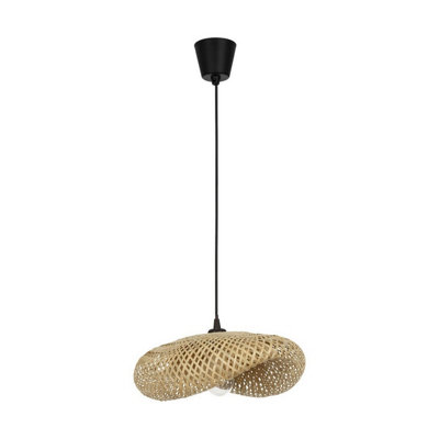 B&Q -  Luminosa Adaline 42Cm Dome Pendant Ceiling Light Natural E27 1X12W