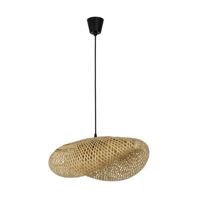 B&Q -  Luminosa Adaline 62Cm Dome Pendant Ceiling Light Natural E27 1X12W