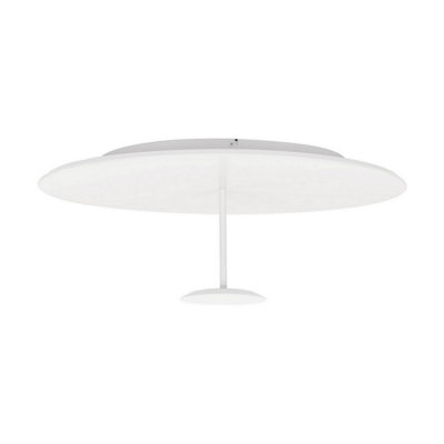 Luminosa Lighting Luminosa Nima Integrated Led Semi Flush Ceiling Light Sandy White Triac Dimmable Led 30W 1832Lm 3000K from B&Q