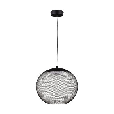 Luminosa Lighting Luminosa Kinetic 40Cm Wire Frame Pendant Ceiling Light Matt Black Led 19W 593Lm 3000K from B&Q
