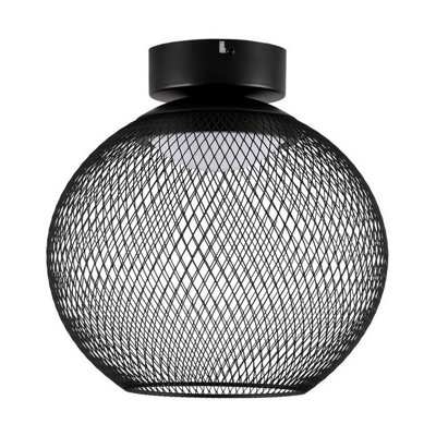 Luminosa Lighting Luminosa Kinetic 30Cm Bowl Semi Flush Ceiling Light Matt Black Led 12W 456Lm 3000K from B&Q