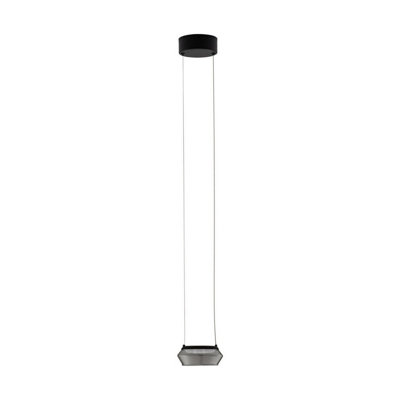 Luminosa Lighting Luminosa Jailyn Slim Pendant Ceiling Light Sandy BlackSmokey Led 8W 320Lm 3000K from B&Q