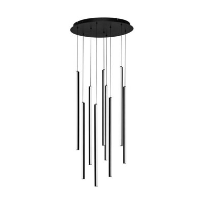 Luminosa Lighting Luminosa Gratta Cluster Pendant Ceiling Light Sandy Black Triac Dimmable Led 48W 1920Lm 3200K from B&Q