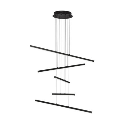 Luminosa Lighting Luminosa Gratta Integrated Led Pendant Ceiling Light Sandy Black Triac Dimmable Led 49W 1715Lm 3200K from B&Q
