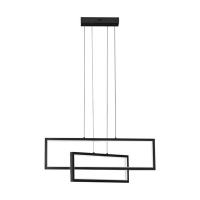 Luminosa Lighting Luminosa Alis Integrated Led Pendant Ceiling Light Sandy Black Triac Dimmable Led 47W 1180Lm 3200K from B&Q