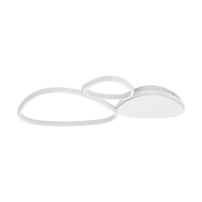 Luminosa Lighting Luminosa Altus Integrated Led Semi Flush Ceiling Light Sandy White Triac Dimmable Led 31W 1787Lm 3200K from B&Q