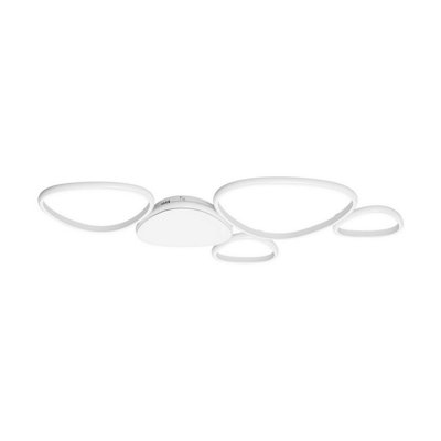 Luminosa Lighting Luminosa Altus Integrated Led Semi Flush Ceiling Light Sandy White Triac Dimmable Led 48W 2743Lm 3200K from B&Q