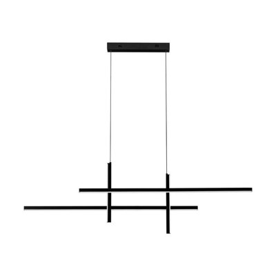 Luminosa Lighting Luminosa Antama Bar Pendant Ceiling Light Sandy Black Triac Dimmable Led 40W 1200Lm 3200K from B&Q