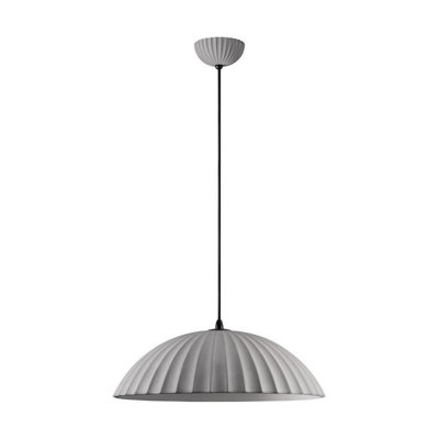 B&Q -  Luminosa Ammos Dome Pendant Ceiling Light Grey E27 1X12W