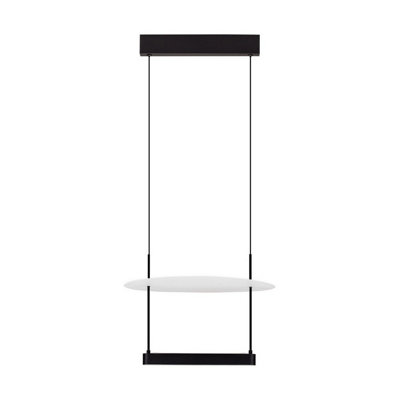 Luminosa Lighting Luminosa Diona 40Cm Integrated Led Pendant Ceiling Light Sandy BlackWhite Triac Dimmable Led 29W 1650Lm 2700K from B&Q