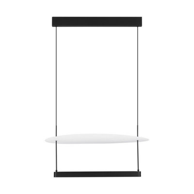 Luminosa Lighting Luminosa Diona 60Cm Integrated Led Pendant Ceiling Light Sandy BlackWhite Triac Dimmable Led 40W 2560Lm 2700K from B&Q