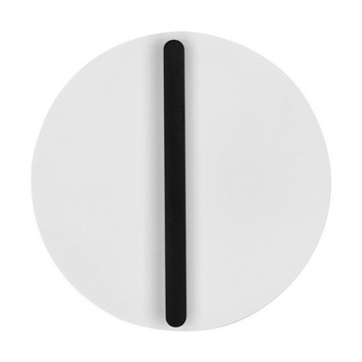 Luminosa Lighting Luminosa Nalu 30Cm Flush Wall Lamp BlackWhite Triac Dimmable Led 20W 1200Lm 2700K from B&Q