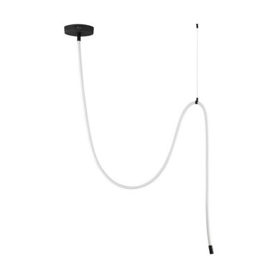 Luminosa Lighting Luminosa Ilane Integrated Led Pendant Ceiling Light Sandy Black Triac Dimmable Led 33W 2499Lm 3000K from B&Q