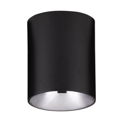 Luminosa Lighting Luminosa Aneto Surface Mounted Downlight Matt BlackDark Chrome Led 10W 600Lm 3000K from B&Q