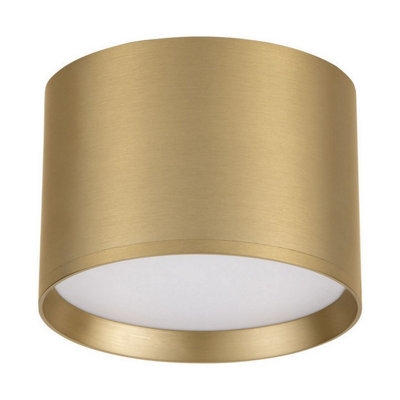 Luminosa Lighting Luminosa Ziaza Surface Mounted Downlight Matt Gold Led 17W 833Lm 3000K from B&Q