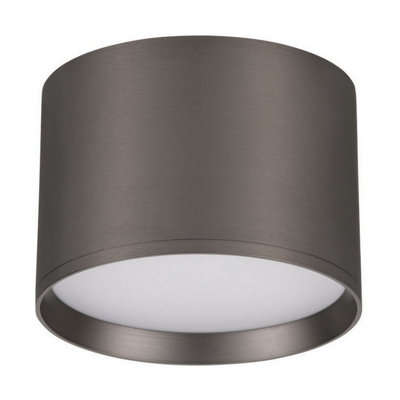 Luminosa Lighting Luminosa Ziaza Surface Mounted Downlight Black Nickel Led 17W 833Lm 3000K from B&Q