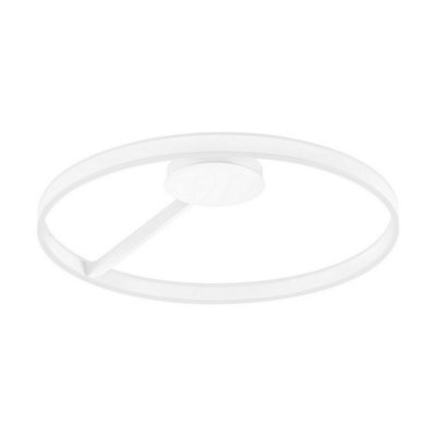 Luminosa Lighting Luminosa Bianco 80Cm Integrated Led Semi Flush Ceiling Light Sandy White Triac Dimmable Led 48W 3118Lm 2700-3000-4000K Cct from B&Q
