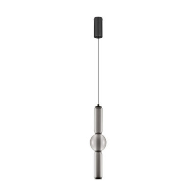 Luminosa Lighting Luminosa Ulon Ii Slim Pendant Ceiling Light Smokey GreyMatt Black Triac Dimmable Led 15W 825Lm 3000K from B&Q