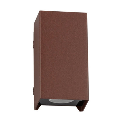 Luminosa Lighting Luminosa Elio Outdoor Up Down Wall Lamp Corten Led 6W 429Lm Ip65 3000K from B&Q