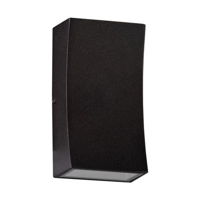 Luminosa Lighting Luminosa Boxy Outdoor Up Down Wall Lamp Dark Anthracite Led 6W 312Lm Ip65 3000K from B&Q