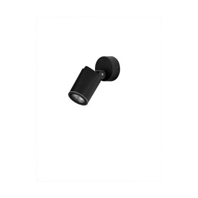 Luminosa Lighting Luminosa Spy Outdoor Spotlight Sandy Black Gu10 1X10W Ip65 from B&Q