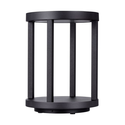 Luminosa Lighting Luminosa Optus Outdoor Pedestal Light Dark Anthracite Led 9W 459Lm Ip65 3000K from B&Q