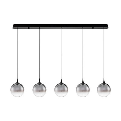 Luminosa Lighting Luminosa Orenda Bar Pendant Ceiling Light SmokeyMatt Black Triac Dimmable Led 20W 1125Lm 3000K from B&Q