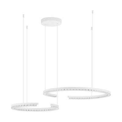 Luminosa Lighting Luminosa Greamy Integrated Led Pendant Ceiling Light Sandy White Triac Dimmable Led 49W 3668Lm 3000K from B&Q