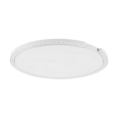 Luminosa Lighting Luminosa Greamy 65Cm Decorative Flush Ceiling Light Sandy White Triac Dimmable Led 30W 1950Lm 3000K from B&Q