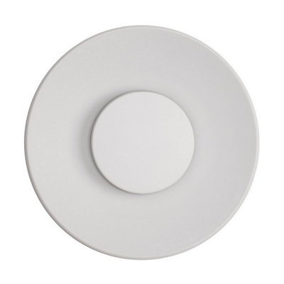 Luminosa Lighting Luminosa Cico Outdoor Flush Wall Lamp Sandy White Led 12W 587Lm Ip65 3000K from B&Q