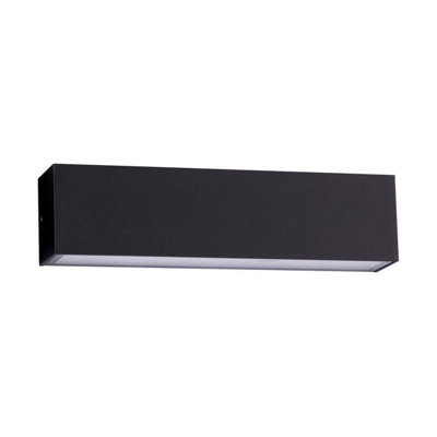 Luminosa Lighting Luminosa Allure Outdoor Up Down Wall Lamp Sandy Black Led 22W 1723Lm Ip65 3000K from B&Q