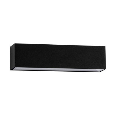 Luminosa Lighting Luminosa Allure Outdoor Wall Down Lamp Sandy Black Led 8W 502Lm Ip65 3000K from B&Q