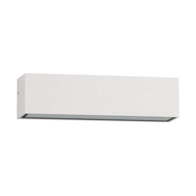 Luminosa Lighting Luminosa Allure Outdoor Wall Down Lamp Sandy White Led 8W 502Lm Ip65 3000K from B&Q