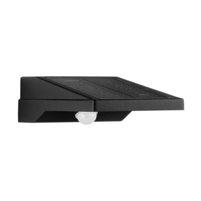 Luminosa Lighting Luminosa Tek Outdoor Wall Down Lamp Sandy Black Led 1W 5V Dc 105Lm Ip54 3000K Solar Pir Sensor from B&Q